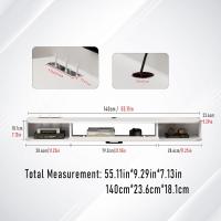 Soporte de TV de Madera Flotante Estante de Pared para TV Mueble de Madera para TV Colgante - details 32