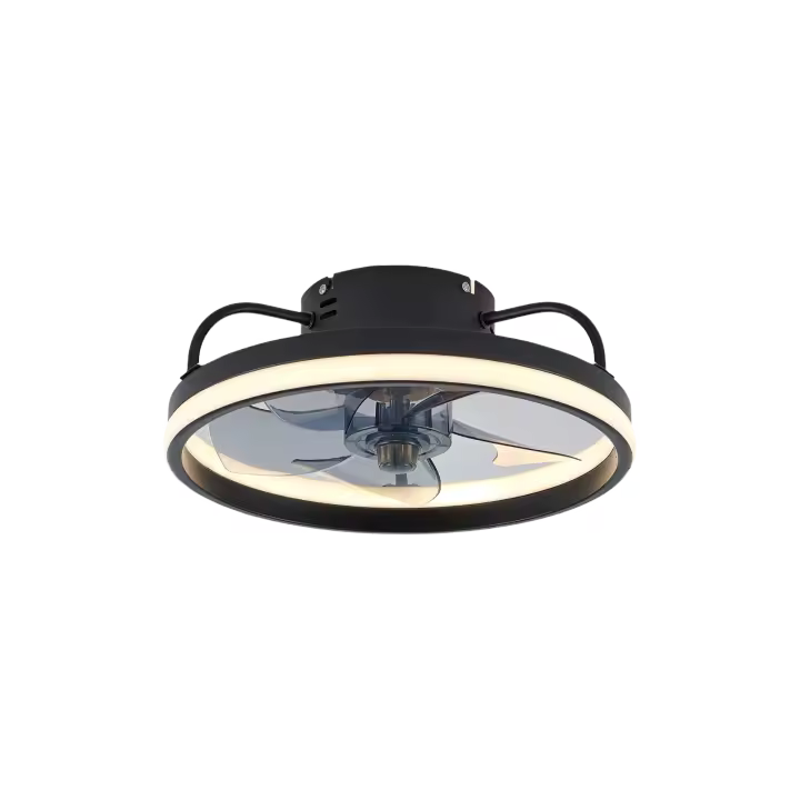 Ventilador de techo moderno con luz Decoración de habitación Ventilador de luz LED de techo con control remoto Ventilador eléctrico con lámpara LED para el hogar Habitación Dormitorio - 1