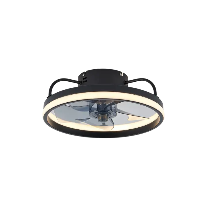 Ventilador de techo moderno con luz Decoración de habitación Ventilador de luz LED de techo con control remoto Ventilador eléctrico con lámpara LED para el hogar Habitación Dormitorio - 1
