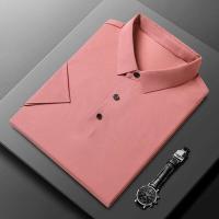 Nueva camiseta personalizada de verano de alta gama para hombre, Polo de marca de moda de negocios de manga corta de color sólido, cómodo y transpirable - details 15