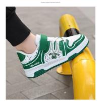 Zapatos de marca para niños, zapatos deportivos de cuero a la moda para niños y niñas, zapatos de tenis para niños, zapatos antideslizantes para correr al aire libre, zapatos de baloncesto - details 14