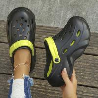 Sandalias tipo zuecos con plataforma gruesa para mujer, zapatos de playa con suela suave y gruesa para jardín, zapatillas antideslizantes con cuña de Eva, verano 2024 - details 18