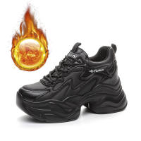 Zapatos Deportivos Casuales de Plataforma con Cuña Pequeña Blanca para Mujer, Aumento de Altura, Zapatillas de Interior 2025 - details 3