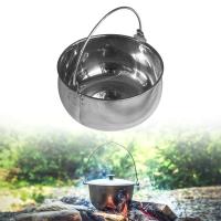 Olla de Camping Antiadherente 1.5L Utensilio de Cocina Colgante para Barbacoa, Pesca, Picnic, Senderismo - details 3