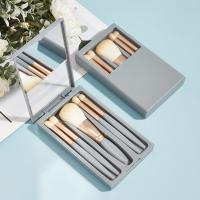 Morandi travel mini juego de pincel de maquillaje portátil con espejo multifunción - details 3