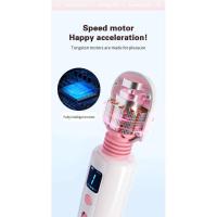 Vibrador AV para las mujeres Estimulador del clítoris Calentamiento poderoso femenino G punto masajero pantalla digital USB recargable juguete sexual adulto - details 2