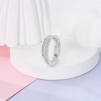 Anillos anchos Retro de Plata de Ley 925 para mujer, joyería con gemas estampadas, Jomon Stone Pavé, regalo para citas y fiesta de boda - details 3