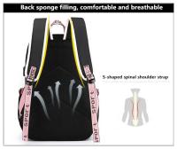 Mochila escolar de nailon para adolescentes, morral de viaje para estudiantes, a la moda - details 8