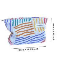 Bolso De Maquillaje Para Mujer Gran Capacidad Organizador Portátil De Viaje Bolsa De Lavado Con Cierre De Cremallera Material De Terciopelo - details 1