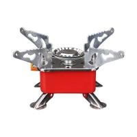 Estufa de gas para acampar, mini calentador de alta potencia, utensilios, quemador de viaje al aire libre, picnic portátil y utensilios de cocina para barbacoa - details 1