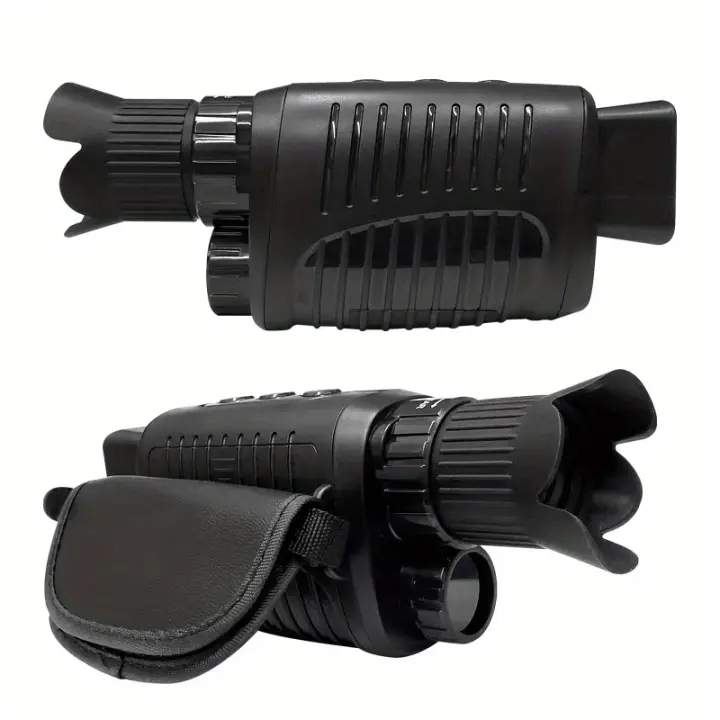 Monocular de Visión Nocturna HD 1080P con Zoom y Infrarrojos Recargable Batería de Litio 5x Telescopio Digital para Caza - 1