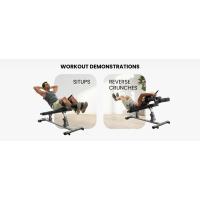 Sit-Up semicomercial de forma más fina para entrenamientos de core y prensa declinada. Manija de banco de pesas para abdominales inversos con 4 ajustes - details 2