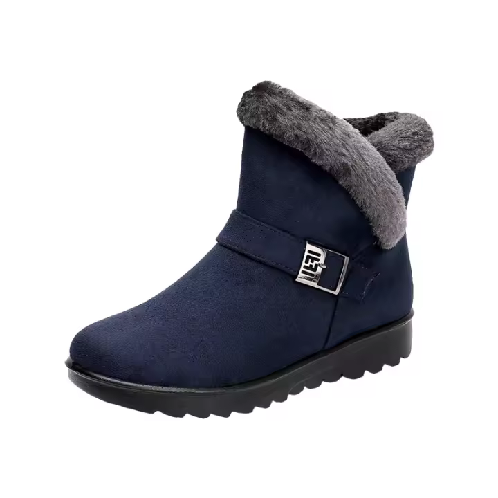 Botas de algodón térmico de gran tamaño, botas de nieve para personas de mediana edad y ancianos, zapatos de madre femenina, zapatos de algodón. - 1