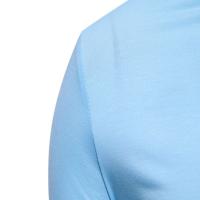 Camiseta de manga larga con cuello medio alto para hombre, Jersey informal de Color sólido, ropa interior - details 62