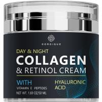 Crema de colágeno para la cara con retinol y ácido hialurónico, cremas faciales reafirmantes, eliminación de arrugas, desvanecimiento, cuidado de la piel de líneas finas - details 0