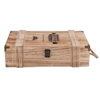 Caja portabotellas Vintage de madera, soporte de exhibición para transporte de botellas de vino tinto, caja de almacenamiento, fiesta de cumpleaños, regalo de Navidad - details 2
