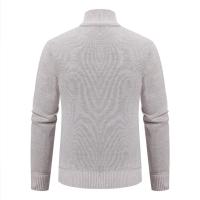 Chaqueta gruesa para hombre, cárdigan de punto con cuello levantado, cálido, para otoño e invierno - details 6