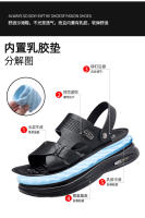 Sandalias de Cuero Genuino para Hombres Moda de Verano 2025 Zapatos de Playa de Doble Propósito - details 4