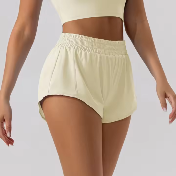 Pantalones cortos de cintura baja para mujer, ropa deportiva para gimnasio, correr, motociclista, Yoga, entrenamiento, verano - 1