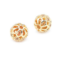 Cuentas de Espaciador de Barril de Brass Dorado de 18K Accesorios de Joyería DIY para Mujeres - details 37