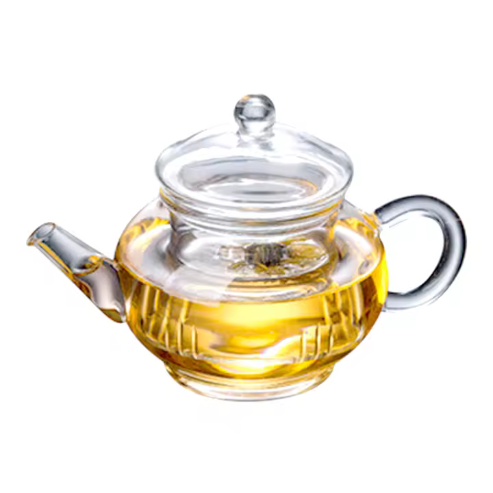 Tetera de vidrio grueso de 250ml/600ml/1000ml, elegante, ligera, para hacer té perfumado, té verde - 1