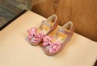 Zapatos de cuero para niñas pequeñas, zapatos planos grandes con purpurina y nudo de lazo, zapatos de vestir ostentosos de princesa para fiesta de baile - details 4