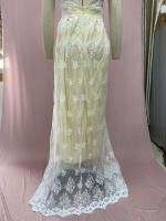 2025 nuevo vestido de novia de encaje sin mangas sexy y con cuello en V - details 15