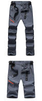 Pantalones de pesca convertibles de verano para hombre, ligeros, de secado rápido, con material de poliéster largo, a la moda - details 0
