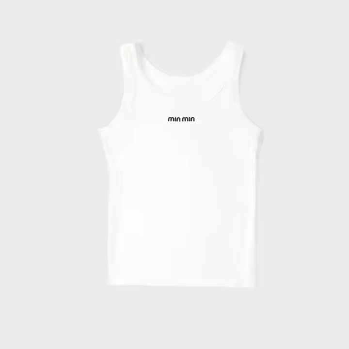 Chaleco de Algodón Impreso en Forma de Letter I de Moda Primavera-Verano 2025 - 1