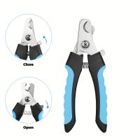 [Cortapelos profesional para perros] Cortaúñas profesional para perros de acero inoxidable con protector de seguridad |   Tijeras y recortadora para el cuidado de mascotas para perros medianos y grandes, incluye lima de uñas - details 4