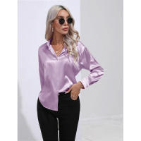 Camisa de satén para mujer, blusa de manga larga, nuevo estilo primavera/verano, ropa de mujer - details 86