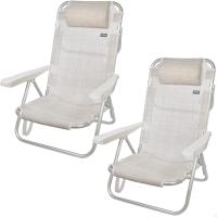 Set 2 Sillas Pleg Alu 5pos 60x47x83cmc/cojin-flamenco - details 21