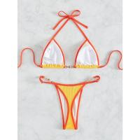 Bikini Micro Sexy Para Mujer 2023 Conjunto De Baño Con Cadena Estilo Brasileño Bikini De Tanga Traje De Baño De Playa Low Waist Sin Aros - details 19