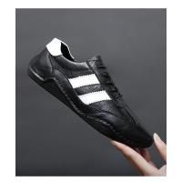 Zapatos De Tenis Para Hombre En Cuero Natural Suela De Goma Cómodos Y De Alta Calidad Zapatillas Casuales Para El Verano - details 11