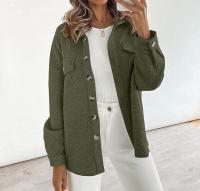 Otoño e Invierno Nueva Chaqueta Casual Ligera con Bolsillo de Diamante de Color Sólido para Mujer - details 7