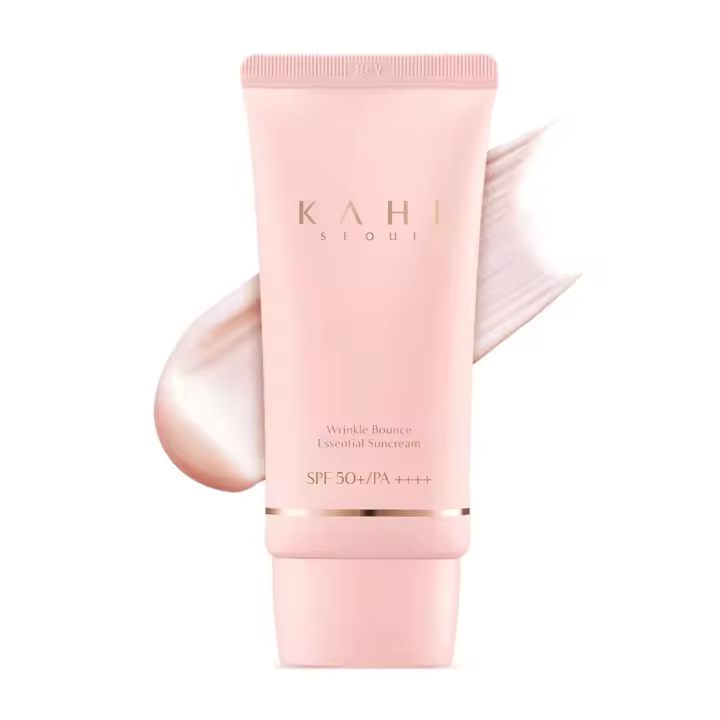 KAHI Wrinkle Bounce Essential Facial de pantalla coreana con SPF 50 + PA++++ Bloqueador solar Hidratante diario |   Tone Up Bloqueador Solar Hidratante - 1