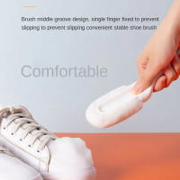 Cepillo de limpieza de zapatos de 5 lados, resistente al desgaste, cepillo de limpieza profunda para botas de cuero Suedes - details 9
