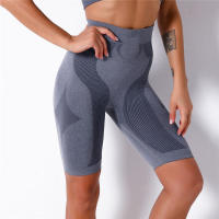 Pantalones cortos de entrenamiento para mujer, cinco puntos para fitness, ropa de gimnasio, pantalones cortos de yoga sin costuras - details 1