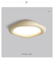 Lámpara de Techo para Dormitorio Moderna Minimalista LED Estilo Cremello de Resina - details 10