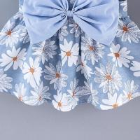 Conjunto de vestido y gorro de playa para niña, vestido de princesa con cuello halter, 2 piezas - details 7