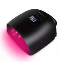 Secador de esmalte de Gel inalámbrico, lámpara LED UV recargable, luz roja para manicura con mango, 86W - details 5