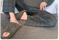 Pijamas con estampado a rayas para hombre, ropa de dormir de algodón peinado con cuello redondo, talla grande, a la moda, Y2k, otoño e invierno, 2024 - details 56