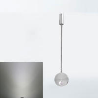Luz Led de pared Flexible con cuello de cisne, candelabro moderno con cable, iluminación para dormitorio, luminaria de lectura, iluminación de aluminio, 3W - details 6