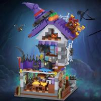 Halloween Creative Building Blocks Game, Halloween Hut, Ghost House, Pumpkin House, Decorative Brick Set, Toys, Birthday Party G - details 24