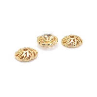 Tapas de cuentas de copos de nieve de latón de Color dorado de 18K, accesorios de alta calidad para manualidades, materiales para hacer joyas, sitio web oficial de Rosediy - details 36