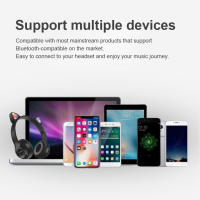Auriculares inalámbricos con orejas de gato para videojuegos cascos con luz de Flash estéreo graves Compatible con Bluetooth para niños y niñas - details 6