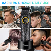 Hatteker-Motor sin escobillas de 8000RPM, cortadora de pelo profesional, cargador Base, pantalla LED, cortadora de pelo, Máquina para cortar cabello para hombres para el hogar - details 5