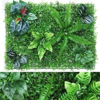 40x60cm planta artificial césped alfombra falsa fondo colgante de pared hojas de eucalipto estera de hierba vegetación decoración del jardín del hogar - details 7