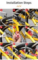 Piezas de bicicleta en forma de 8, asiento de extensión, media carga de coche, adaptador convertidor de freno Universal en V, aleación de aluminio, negro/rojo - details 1