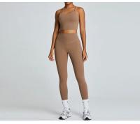 Traje de Yoga cómodo y Sensual para mujer, ropa deportiva transpirable de secado rápido para correr al aire libre, ciclismo y Fitness - details 19
